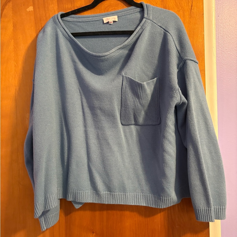 Pink Lily Light Blue Women's Sweater